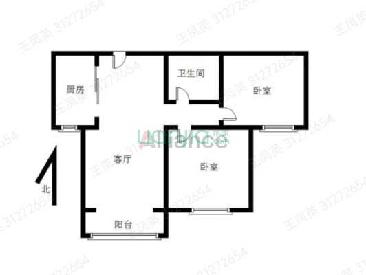 水岸花城，好房源，环境好，交通便利。-户型图