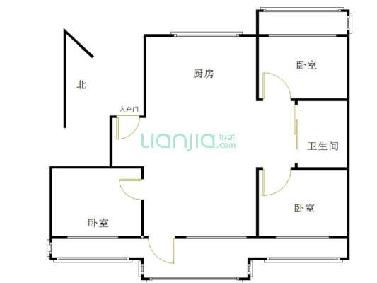 采光充足，配套设施齐全，视野宽阔-户型图