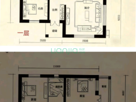 新上 京都高尔夫独栋别墅 客厅大挑空 临水系 带大花园-户型图