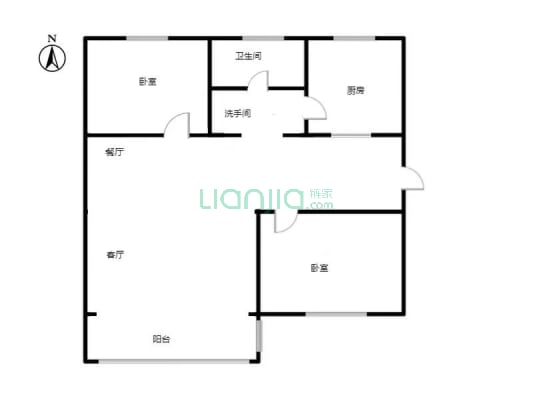 物探局小区  集中供暖   家属院-户型图