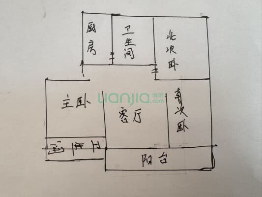 房本满五唯一，南北通透户型好，全天采光充足-户型图
