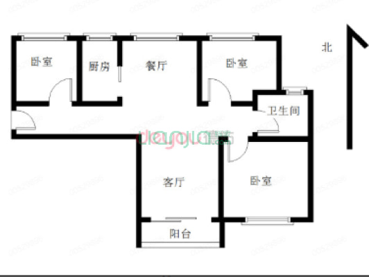 世茂东壹号 三期小三房 全明户型 采光好