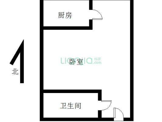 钻石广场小户型总价低适合单身或者居住交通购物方便-户型图