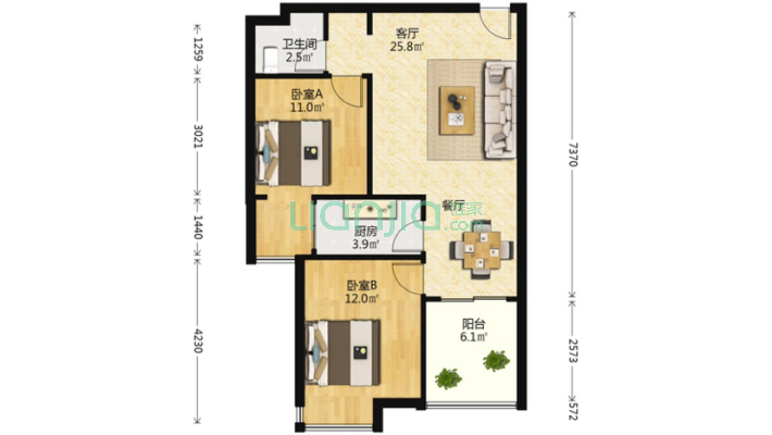 墩子塘二手房实景图