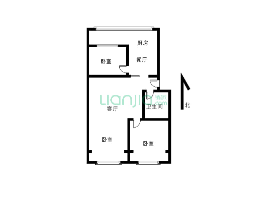 房主诚心出售房子房子实际使用面积118平米看房有钥匙-户型图