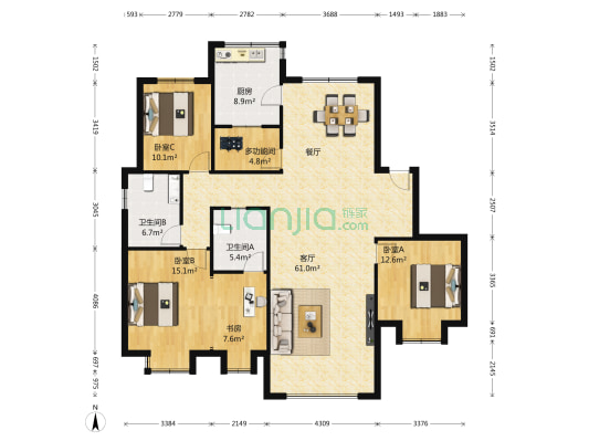 懿品御府 5室1厅2卫 175平方