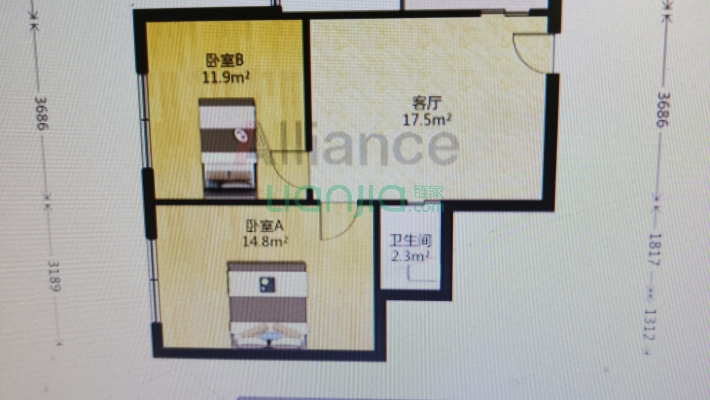 胶合板宿舍二手房实景图