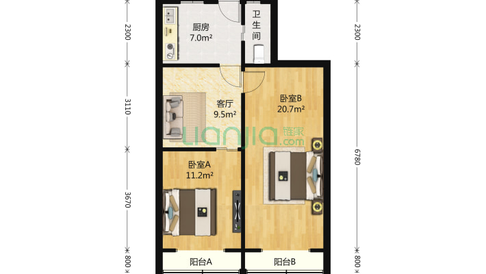 打虎山路6弄二手房实景图