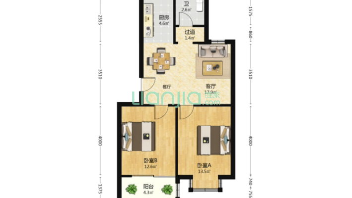 紫阳公寓二手房实景图