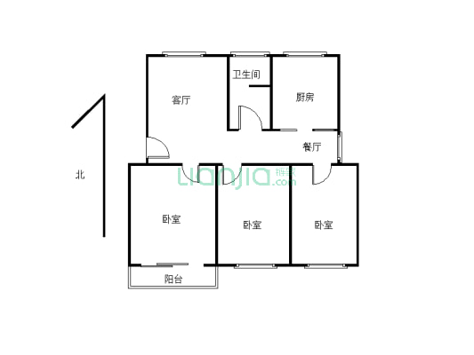 明诚苑社区3-2-1-1 126.63m²-户型图