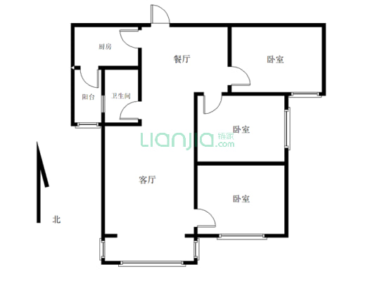 中房荣域紫汀苑102平3室 精装有证可贷款-户型图