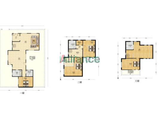 北京西南 西京都高尔夫别墅区281平别墅带200平大院-户型图
