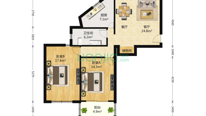 新宏安家园二手房实景图