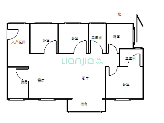 千田新开元3室2厅1厨2卫   交通便利  适合居住-户型图