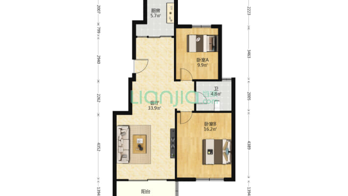 福新苑二手房实景图