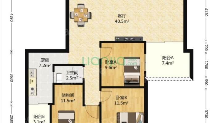 新兴花园二手房实景图