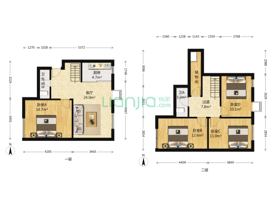 东林世家 4室1厅2卫 72平方