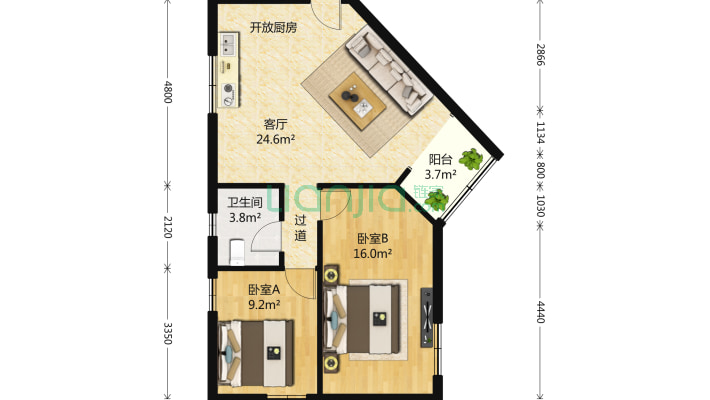 田林体育公寓二手房实景图
