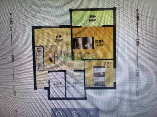 军怡公馆  正规一居室   中医院旁 电梯房-户型图
