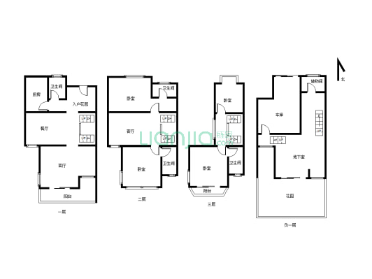 兴荣郡3层别墅  使用面积大  随时可以 看无贷款-户型图