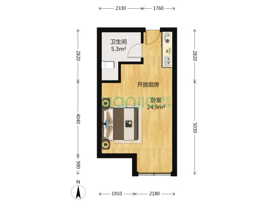 凯翔国际广场公寓 1室1厅1卫 0平方