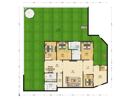 书南巷53号 4室2厅2卫 160平方
