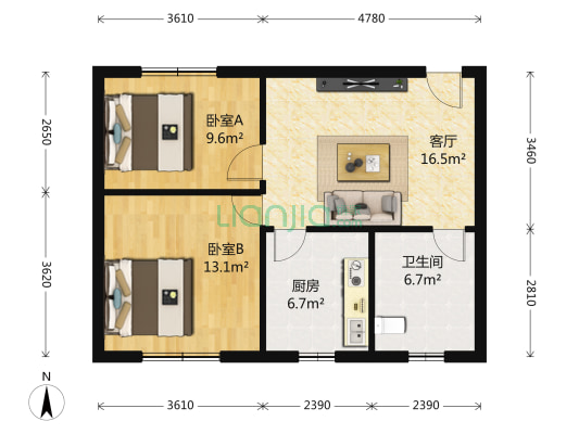 惠东路300弄 2室0厅0卫 81平方