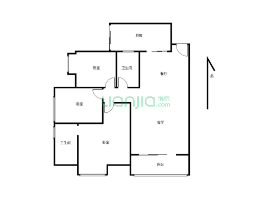 房子装修房拎包入住看房提前联系-户型图