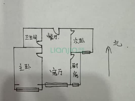 老城区电梯房  配套齐全  采光无遮挡 满二税费低-户型图