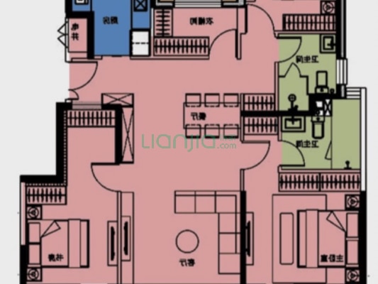 央企洋房 南北通透好户型采光好-户型图