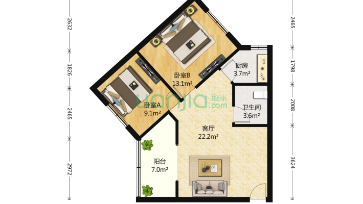 大石南路38号二手房实景图