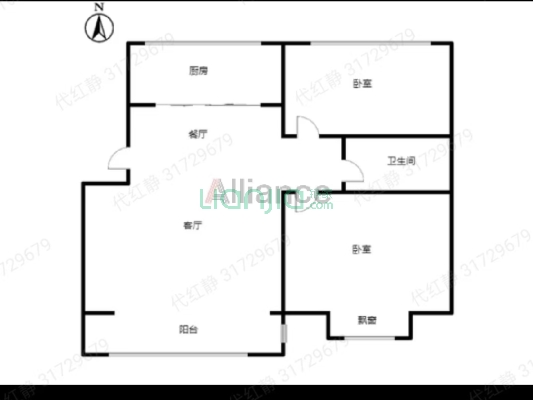 交通便利，看房随时，购物娱乐一站式-户型图