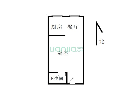 千田公寓54平有证精装，房东急售-户型图