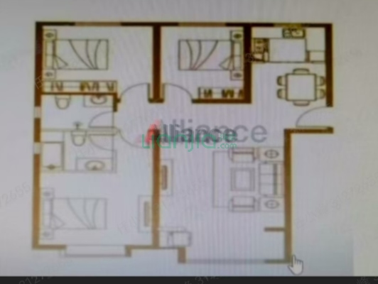 一线河景美宅，标准现房，即买即住-户型图