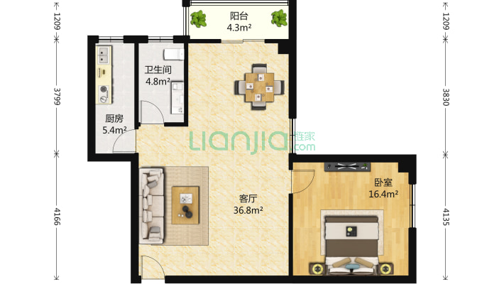 任冬天下二手房实景图
