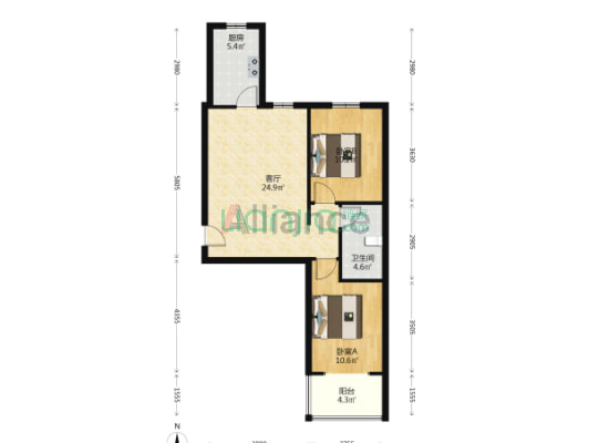 房子位置优质而且交通医疗配套齐  位置方便-户型图