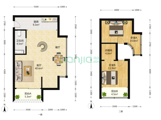 乐非天地 2室2厅1卫 0平方