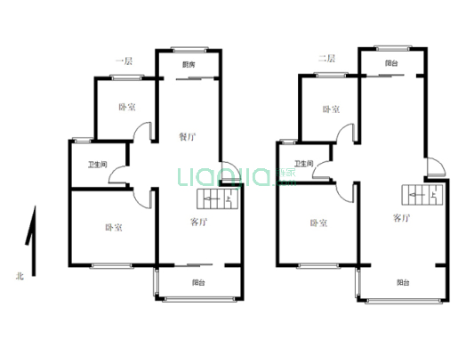 明珠世纪城B区6+7复试有证有暖带家具家电-户型图