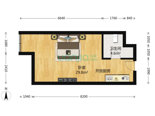 买入即可入住或者出租，朝南一线湖景公寓，视野好