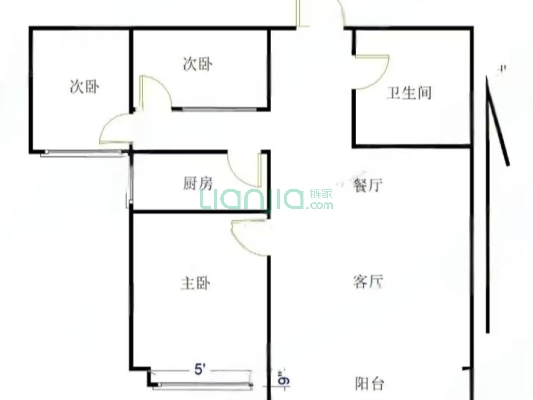 有证可贷款 位于华阳路 地段好 三义西丁步行接孩子-户型图