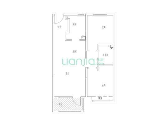 大社区 南北通透 好楼层 采光视野好 北京公交直达小区-户型图