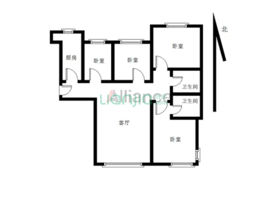高铁新城区，带电梯，走路能到高铁站-户型图