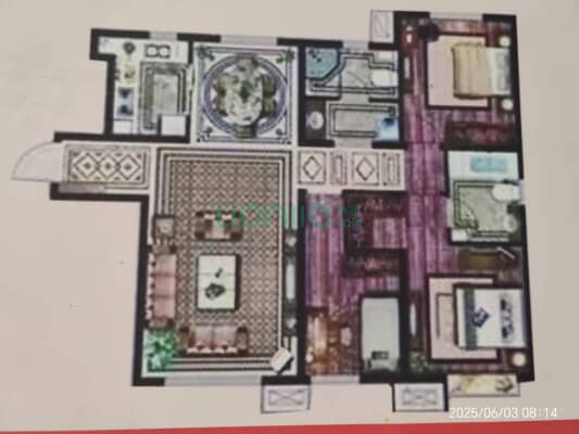 三利中和城B区，南北通透三居室，跨步进京，位置好-户型图