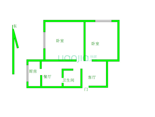 南兴隆小区 好楼层 户型好 采光好 平地不上坡看房方便-户型图