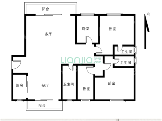 莲峰广场大面积4房，户型方正！！！