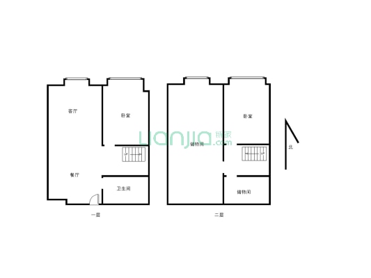 健坤公寓3-2-1-2 120.00m² 65 万-户型图
