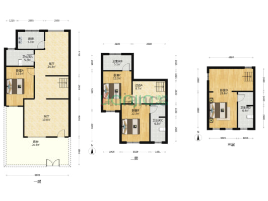 天然氧吧，休闲养老，社区环境太美了，私人庭院高尔夫-户型图