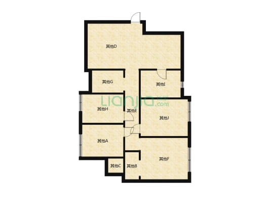 美的金科檀樾 4室2厅 南-户型图