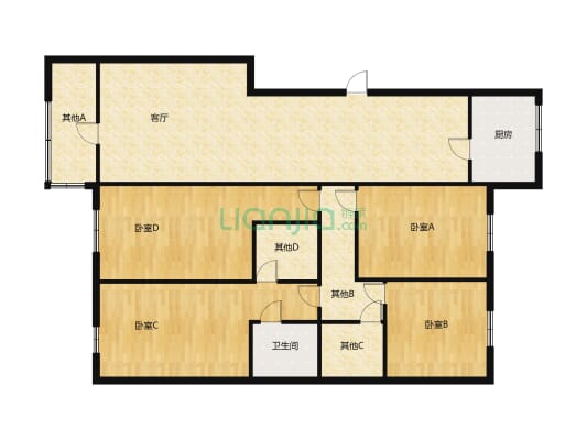 嘉苑小区低楼层，户型好，看房方便-户型图