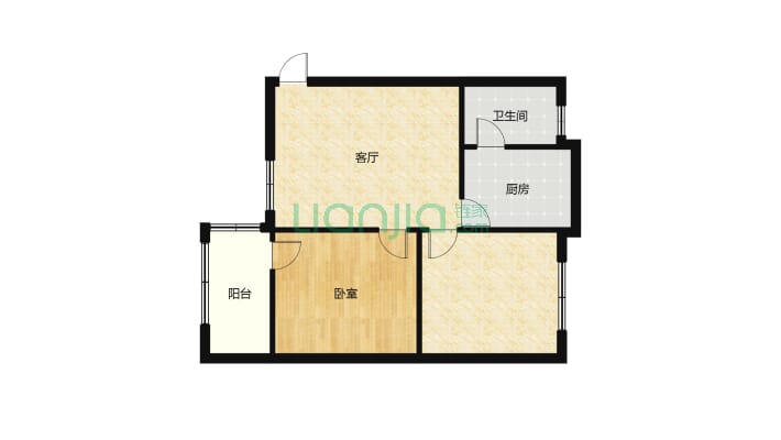 木材厂宿舍二手房实景图